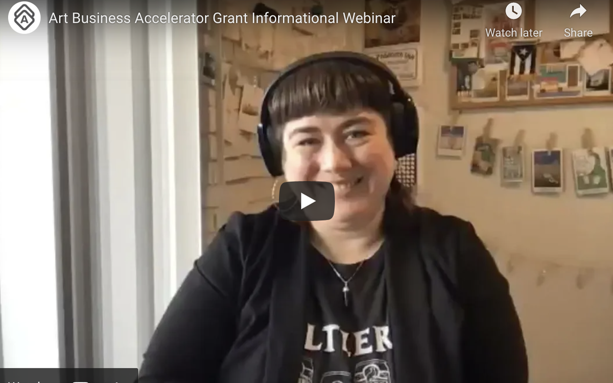 VIDEO:  Artwork Archive’s Art Business Accelerator Grant Informational Webinar