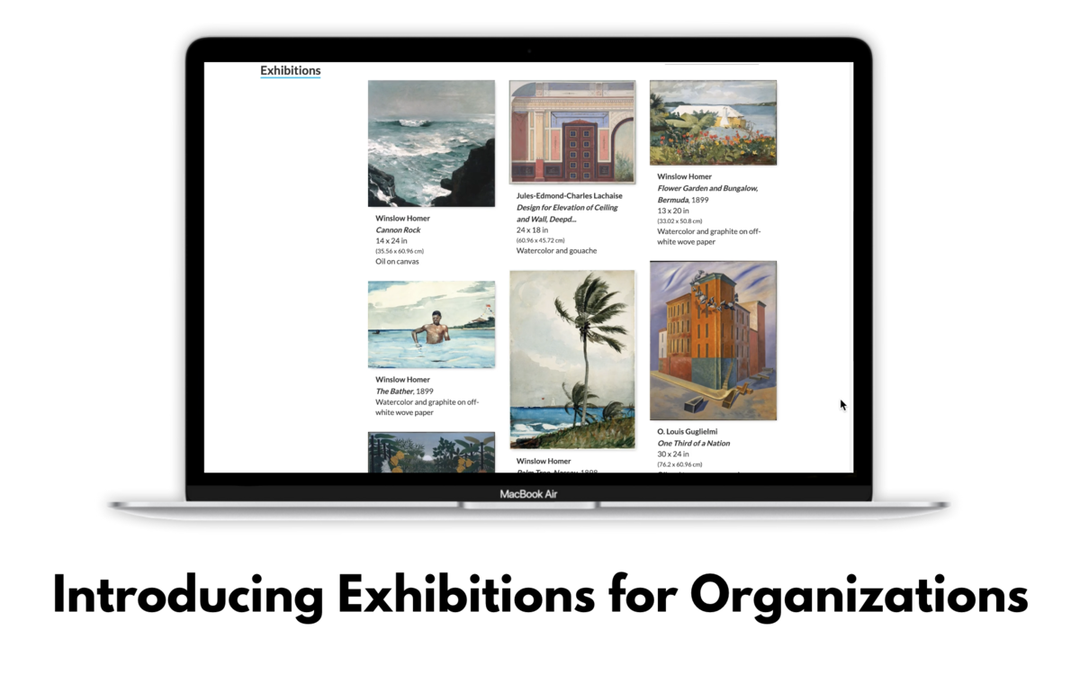 Feature Release: Online Exhibitions and Exhibit Archive for Organizations