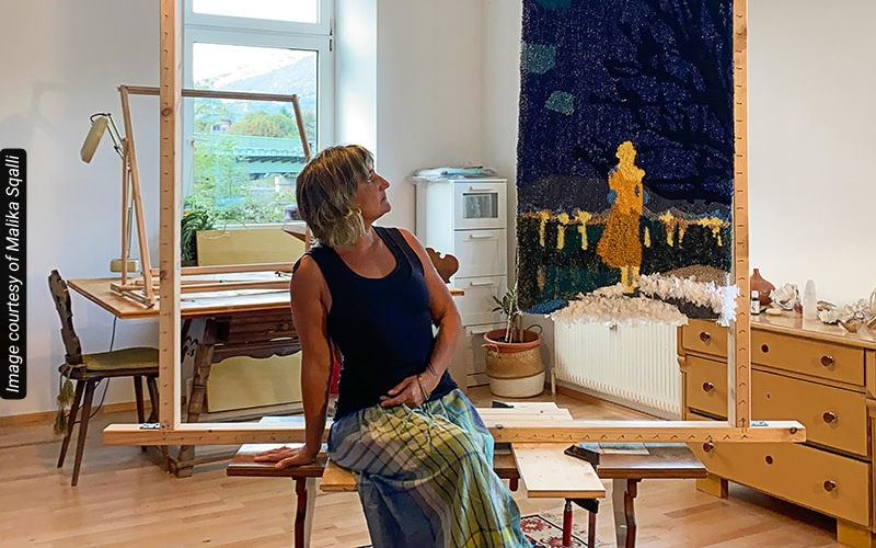 How Malika Sqalli Embroiders Her Art Between Worlds