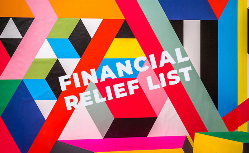 Financial Relief Resources for Artists During COVID-19