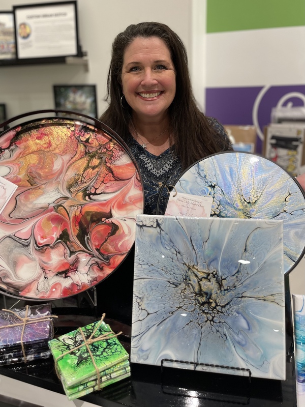 Pourin’ My Heart Out - Fluid Art by Angela Lloyd profile image