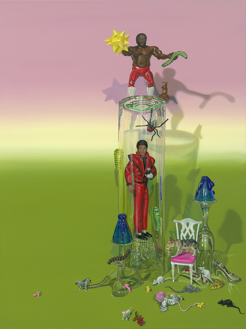 Image of a painting titled, Junkyard Sun, by Melodie Provenzano. 