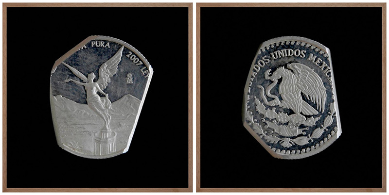 Two photographs of coins