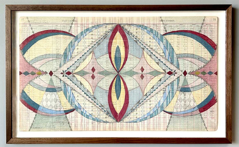 A complex paper artwork