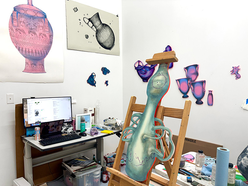 An artist's studio
