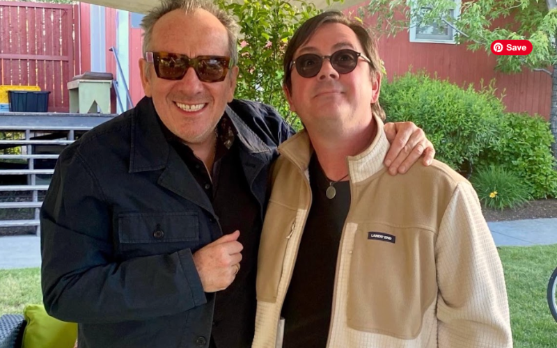 Abstract artist W.S. Cranmore meets Elvis Costello, the musician who collected his painting, in person.