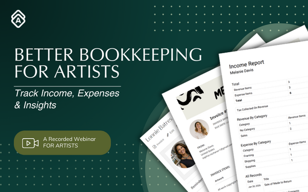 Better Bookkeeping for Artists: Track Income, Expenses & Insights